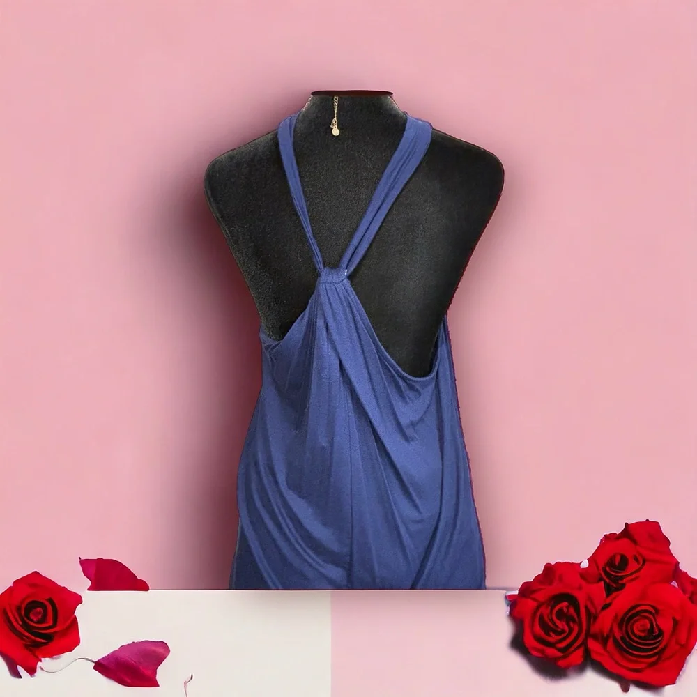 NWT Loft Blue Twist Tank - Picture 2 of 3